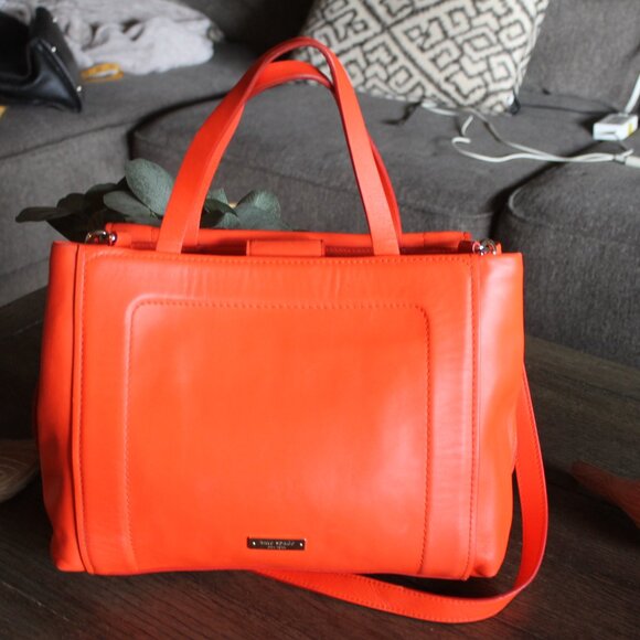 Kate Spade Janis Bow Terrace Maraschino Leather coral medium handbag - Picture 3 of 8